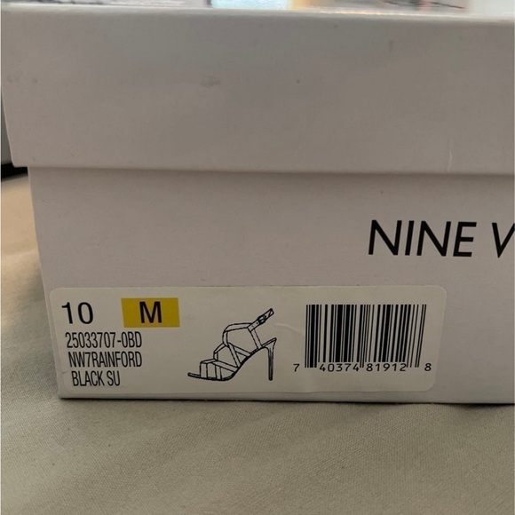 Nine West strappy black heels - Picture 9 of 9